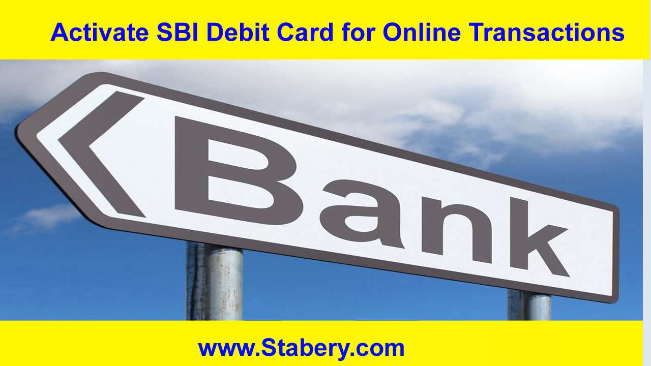 Activate SBI Debit Card for Online Transactions