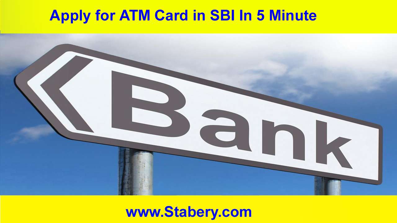 Apply for ATM Card in SBI