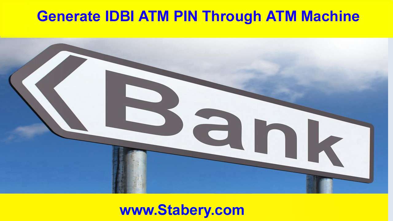 Generate IDBI ATM PIN Through ATM Machine
