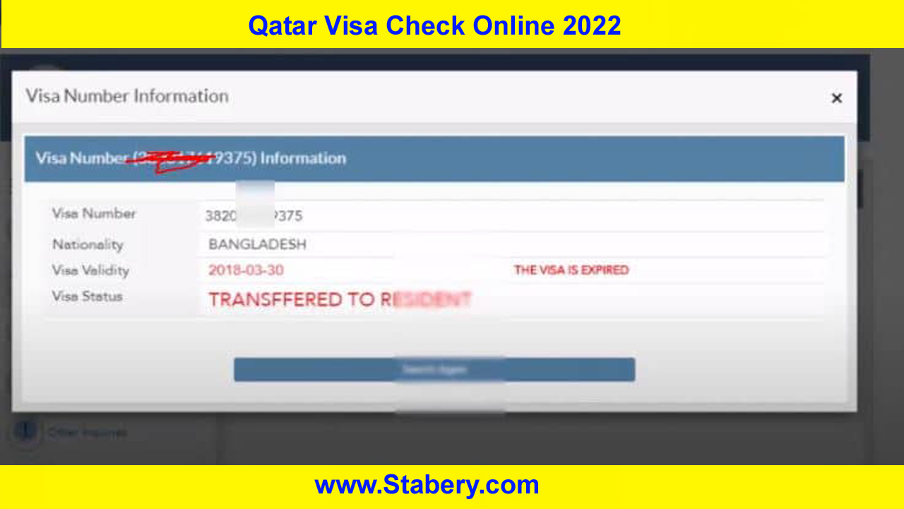 Qatar Visa Check Online 2022