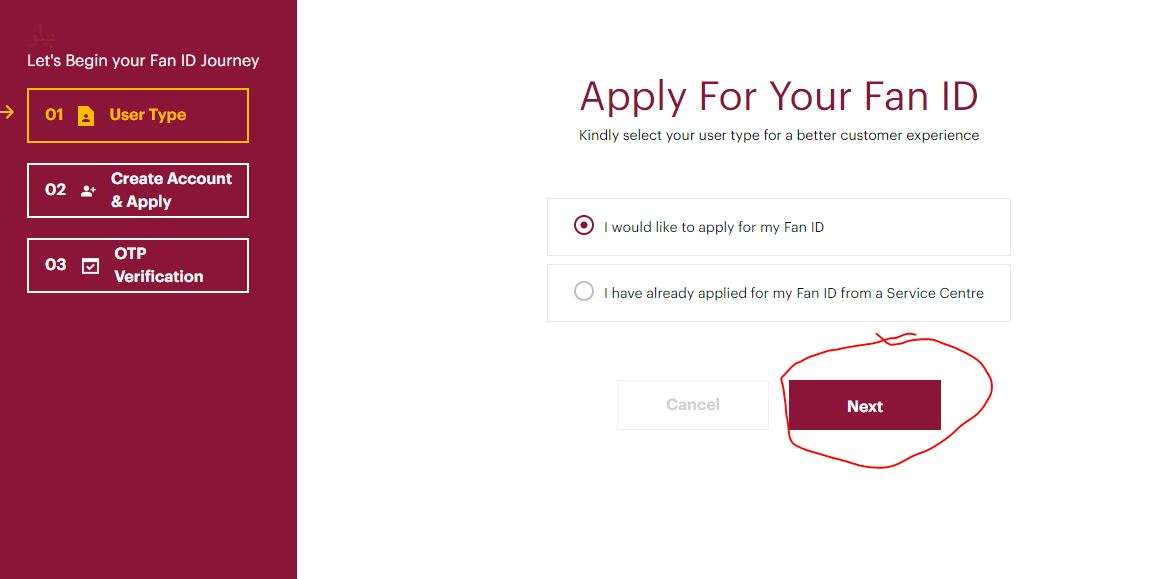Apply For Fan ID Online In Qatar