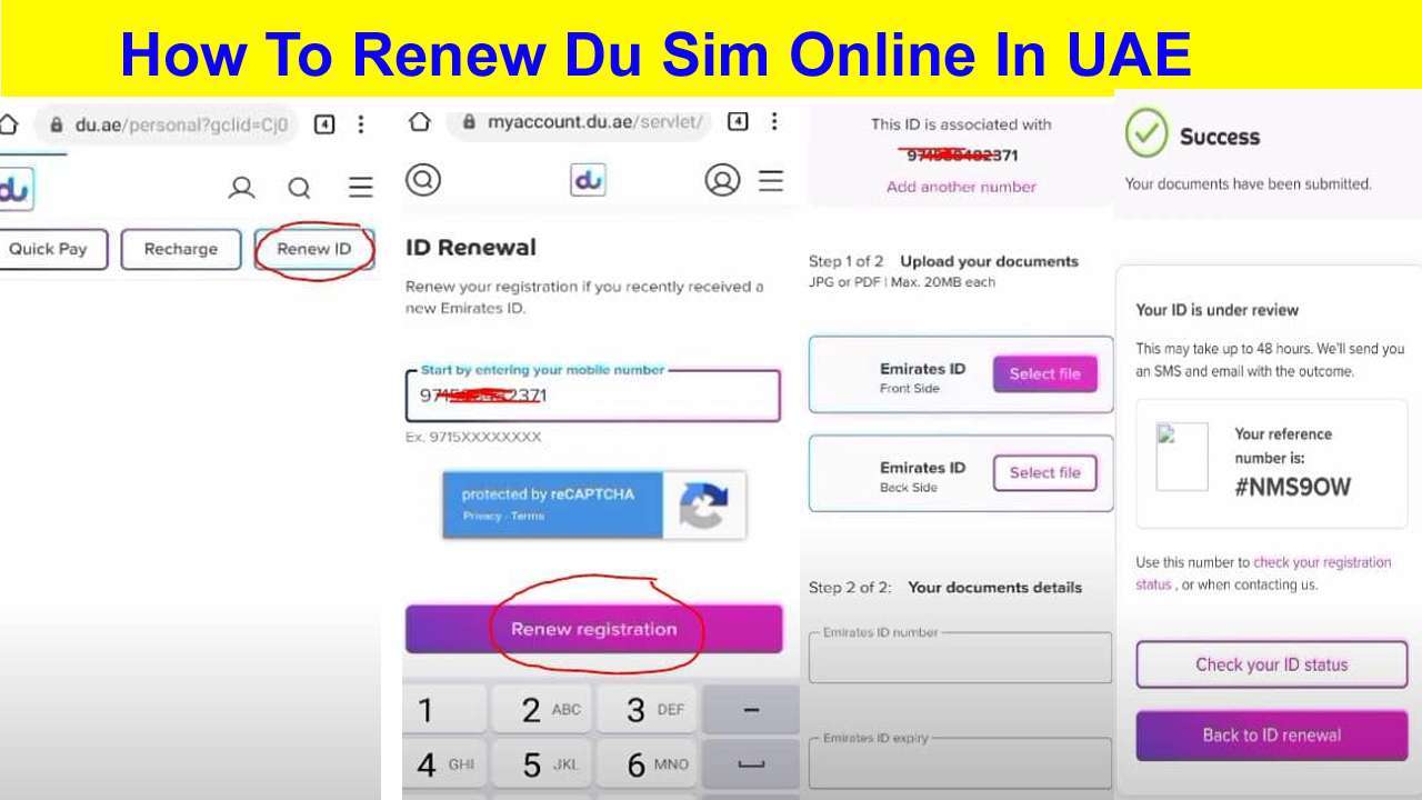 How To Renew Du Sim Online In UAE