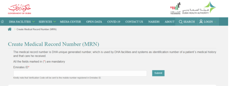 How to Get MRN Number in UAE Online